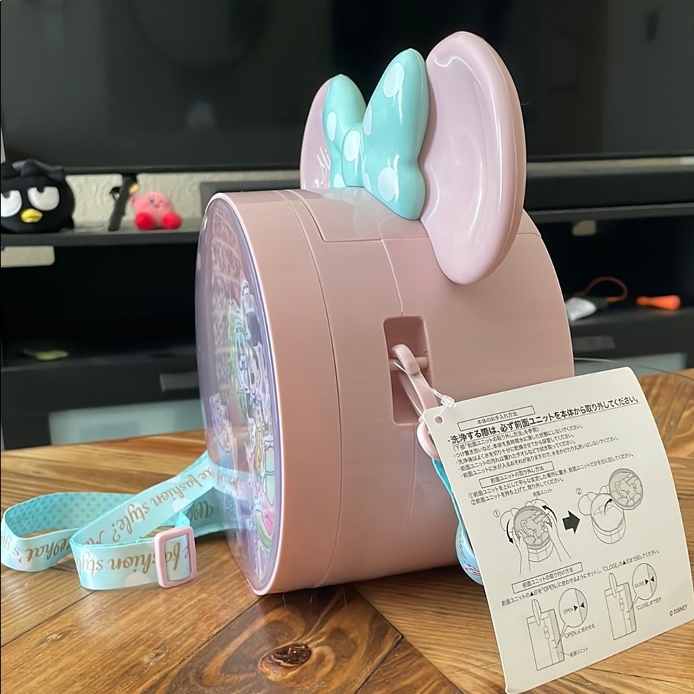 Minnie Mouse Pink and Mint Popcorn Bucket from Tokyo Japan with tag - Picture 4 of 8